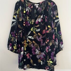 Ava & Viv Multicolor Floral Blouse